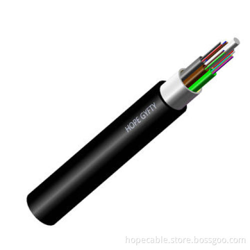 Overhead Fiber-optic Cable, Fiber Type of SM G652D MM 50/125 MM 62.5/125, 12-144 Cores Fiber Count